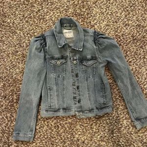 Puff Sleeve Denim Jacket